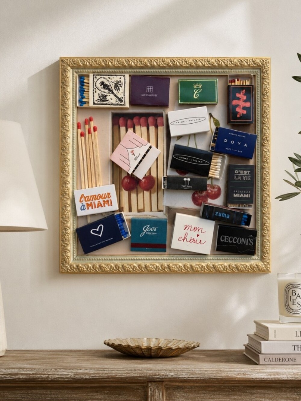 Handcrafted Matchbox Shadow Box – One-of-a-Kind Wall Art